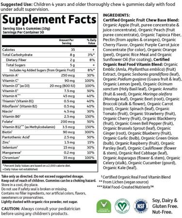 Garden of Life MyKind Organics Kids Multi - Organic Cherry Flavor Vegan Gummy Bears (120 Count) - Buy Online on GoSupps.com