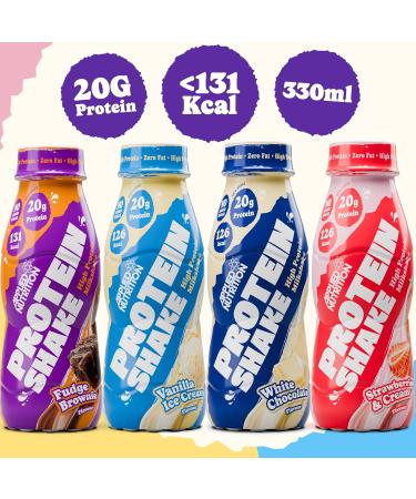 Applied Nutrition Protein Shakes Ready to Drink High Protein Shake Protein Drink with 20g Protein Low Fat Protein Drinks Shake Bottle - Buy Online on GoSupps.com