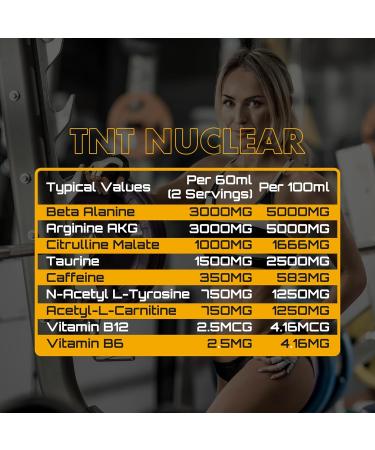 NXT Nutrition TNT Nuclear Shots Boisson pr -entra nement 12 x 60 ml orange - Buy Online on GoSupps.com