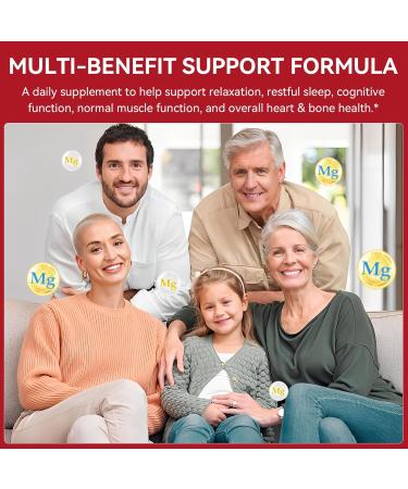 Magnesium Glycinate Gummies 600mg per Serving Magnesium Supplement Gummies for Relaxation Muscle Bone and Energy Support 120 Count - Buy Online on GoSupps.com