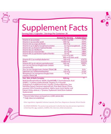 GOBIOTIX Glow Multivitamin Supplement - 10,000mcg Biotin Pills - Hyaluronic Acid, Folic Acid, Iron, Magnesium, Zinc - Boosts Collagen - 90 Capsules - Buy Online on GoSupps.com