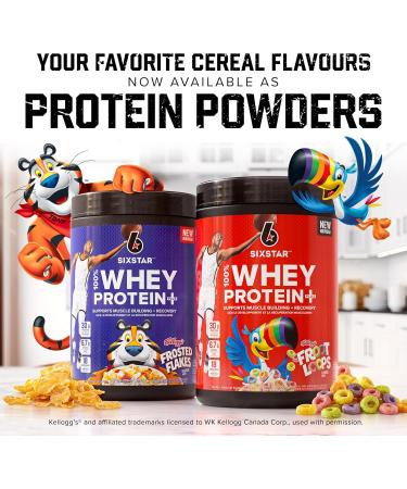 Six Star Whey Protein Powder Plus | Muscle Building & Recovery Plus Immune Support | Muscle Builder for Men & Women | Kellogg s Frosted Flakes Flavour | 1.8lb - Buy Online on GoSupps.com