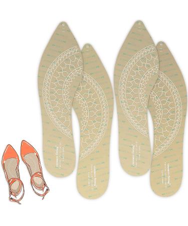 Bionic Fascia Insoles Silicone Self-Adhesive Sticker for High Heel Shoes 0.5MM Keep Comfortable Non-Slip Anti Odor Resistant Make Your Shoes More Beautiful(Transparent-2 Pair-39) 2-transparent 7-8/39