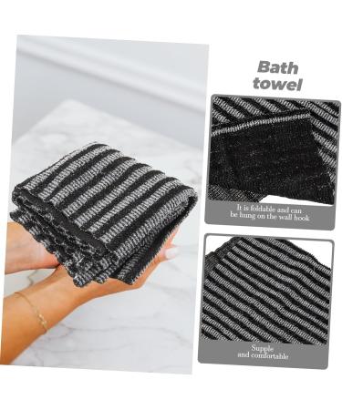 Zerodeko 4 Pcs Striped Exfoliating Bath Towels - Shower Scrubber & Back Scrubber for Ultimate Clean | Polyester Household Essential - Buy Online on GoSupps.com
