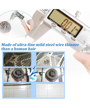 30 PCS Steel Wire Wool Easy Cleaning Steel Wool Scrubber Reusable Dish Scrubber Absorbent & Rich Foam Steel Wool Soap Cleaning Pad for Household Cleaning Kitchen Dishes & Metal Grills - Buy Online on GoSupps.com