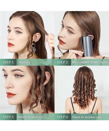 Photoncat Cordless Auto Curling Iron - 6 Temps & Timers Rechargeable Ceramic Beach Waver Wand - Fast Heating Hair Curler for Stunning Styles - Green - Buy Online on GoSupps.com