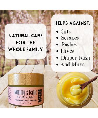 Organic Mommy's Magic Boo Boo Balm 50 ml | Postpartum Care & Moisturizing Perineal Balm | Hand Salve for Cuts & Scrapes | Essential Postpartum Product - Buy Online on GoSupps.com
