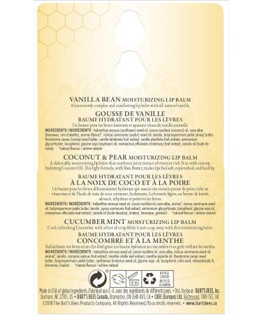 Burt's Bees Moisturizing Lip Balm for Dry Chapped Lips 100% Natural Origin Assorted Flavours with Fruit Extracts 3 Tubes 4.25 g Super Fruit - Buy Online on GoSupps.com