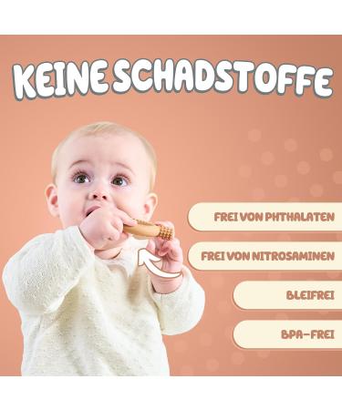 Buy Baby Nom Bite Ring - BPA-Free Cooling Dental Aid & Gripping Toys for Teething Babies - Buy Online on GoSupps.com