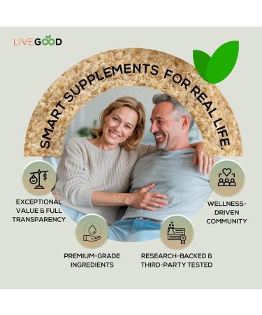 LIVEGOOD Organic Fiber Powder with Agave Inulin Psyllium Husk Pea Fiber 10 Plant-Based Sources for Digestion Detox Gut Support and Daily Wellness Organic Fiber Supplement (30 Servings) - Buy Online on GoSupps.com