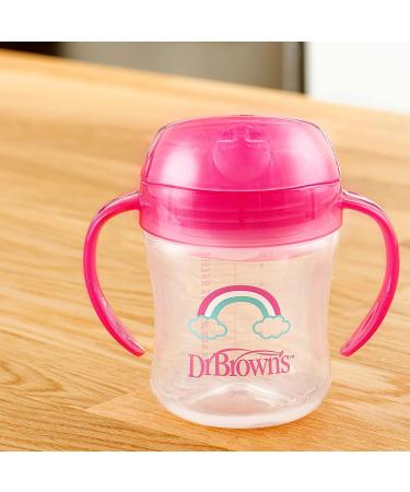 Dr. Brown's Transition Sippy Cup with Soft Spout - Pink 6oz (1 Pack) | For 6m - Buy Online on GoSupps.com