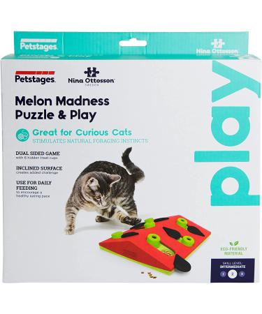 Petstages Nina Ottosson Melon Madness Interactive Cat Treat Puzzle - Buy Online on GoSupps.com