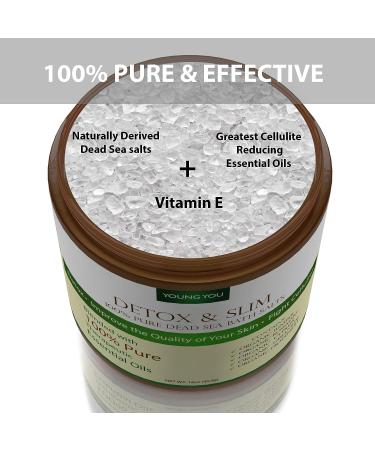 Organic Dead Sea Bath Salt for Detox Body Soak - Reduce Cellulite, Slim Down, Improve Skin & Circulation - Buy Online on GoSupps.com