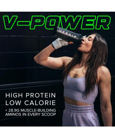 Buy V-Power Plant-Based Protein Powder - Vanilla Surge (1kg) | 26g Protein BCAAs & EAAs Zero Fat/Sugar Dairy-Free All Natural - 29 Servings - Buy Online on GoSupps.com