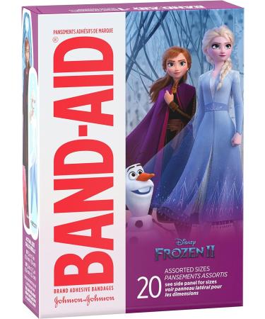Band-Aid Brand Disney Frozen Adhesive Bandages - Assorted Sizes 20 Count (Pack of 6) - Buy Online on GoSupps.com