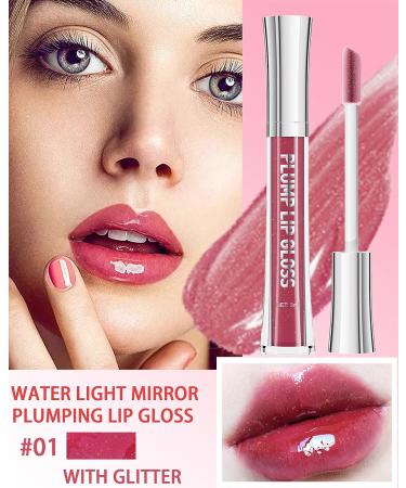 Glitter Lip Plumper Oil - Hydrating Lip Gloss Serum for Fuller Lips - Buy Online on GoSupps.com
