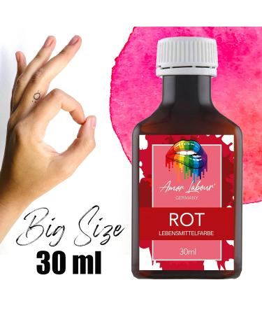 AMOR LABOUR Professional Food Coloring ORANGE 30ml - Ideal for Dough Desserts Muffins & Macarons - Shop Internationally! - Buy Online on GoSupps.com