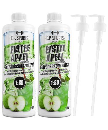 C.P. Sports Sugar-Free Beverage Syrup - Iced Pepper & Apple Flavor 2L + 2 Pump Donor | Vitamin-Packed Mineral Drink Concentrate for Sports & Fitness - Buy Online on GoSupps.com