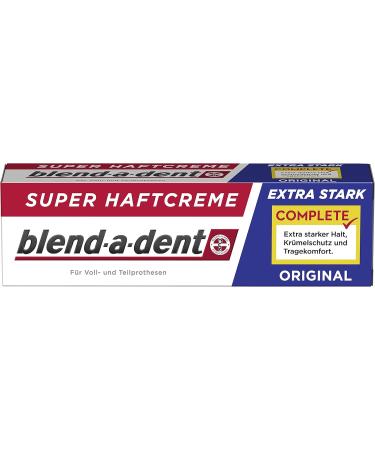 Buy Blend-a-Dent Complete Adhesive Cream Original - Pack of 12 (12 x 47g) | Reliable Denture Adhesive for All-Day Hold - International Shipping Available - Buy Online on GoSupps.com