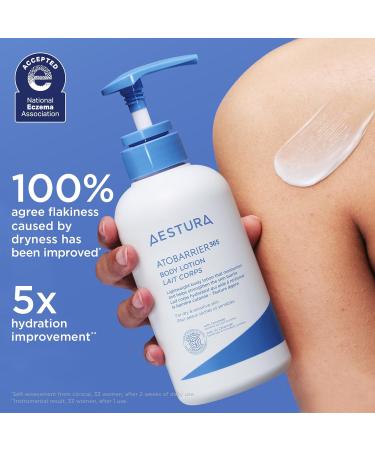 AESTURA ATOBARRIER365 Korean Body Lotion with Ceramides | Fast-Absorbing Moisturizer for Dry Sensitive & Eczema-Prone Skin | Non-Comedogenic Fragrance-Free 400 mL / 13.5 fl oz - Buy Online on GoSupps.com