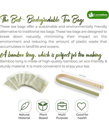 Lavendium 75 HolyBasil Tea Bags 100% Natural & Pure Tulsi Holy Basil Leaves Loose Leaf Holy Basil Herbal Tea. Holy Basil Leaf Tea. No Sugar No Caffeine No Gluten Vegan. - Buy Online on GoSupps.com