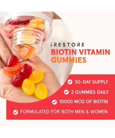 iRestore Stronger Strands Bundle: Biotin Gummies + Essential Hair Device - Buy Online on GoSupps.com