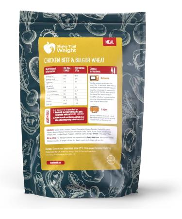 Chicken Beef and Bulgur Wheat High Protein Ready Meal | Camping Hiking Gym Chicken & Beef 1 - Buy Online on GoSupps.com