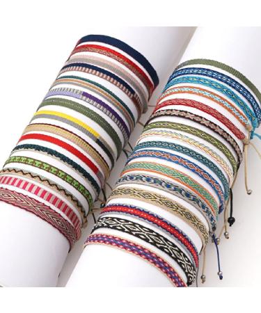 WIPPWER Women Vintage Ethnic Bracelet Jewelry Handmade Braided Bracelets Handmade Weave Bangles KZ-0012A - Buy Online on GoSupps.com