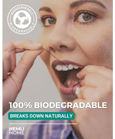Buy Natural Charcoal Bamboo Dental Floss | Eco-Friendly Organic PFAS-Free & Reusable Floss - Buy Online on GoSupps.com