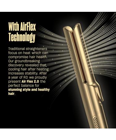 BeKind Flex 2-in-1 360 Hair Styler | Flat Iron & Curler - Golden - Perfect Gift for Girls & Women - Buy Online on GoSupps.com