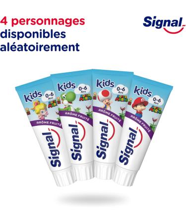 Signal Signal Children's Toothpaste Super Mario Fruity Flavor 0-6 years 75ml - Buy Online on GoSupps.com