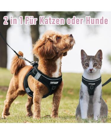 Dog Harness for Small Dogs - Black Padded Puppy Harness | XXS to XS Sizes - Buy Online on GoSupps.com