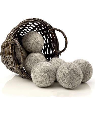 8 Pack Dark Wool Dryer Balls Wool Dryer Balls Reusable Natural Fabric Softener Organic Dryer Sheets for Laundry Cut Energy Costs - Buy Online on GoSupps.com