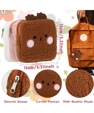 Jeffdad Sweet Women's Storage Pocket - 3 Portable Tampon Bags | Plush Period Bag for Girls | Stylish Mini Collector Cultural Bags - Buy Online on GoSupps.com