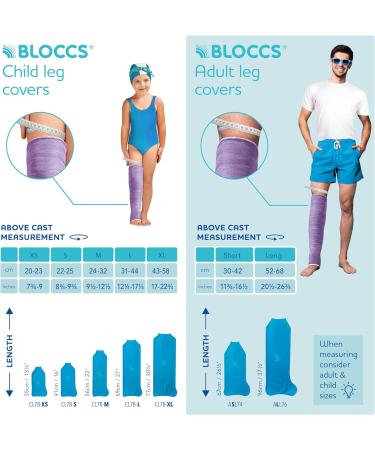 Kids Waterproof Cast Cover - Bloccs Leg Protector #CL78-L (Large) | Swim, Shower, Bathe - Buy Online on GoSupps.com