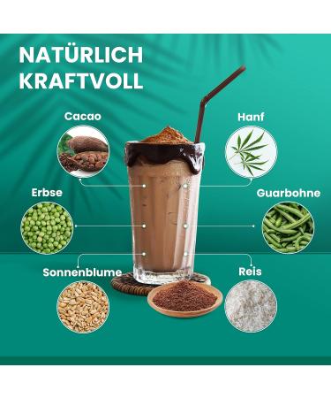 Cacao Protein - 100% Organic Vegan Multi-Component Protein | No Sweeteners No Aroma | Certified Organic Cocoa Pea Rice & Hemp - ko 039 Certified - Buy Online on GoSupps.com