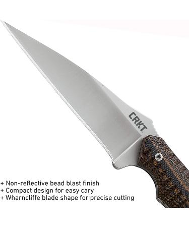 CRKT S.P.E.W. EDC Fixed Blade Knife with Sheath: Compact Utility Neck Knife  Bead Blast Blade  Textured G10 Handle  Nylon Sheath  Belt Loop 2388 Satin Blade / G10 handle / 2388 - Buy Online on GoSupps.com