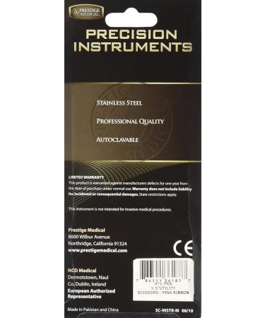 NCD Medical Prestige Medical 871-PRB Stylemate Utility Scissor - Pink Ribbon Black | International Shipping Available - Buy Online on GoSupps.com