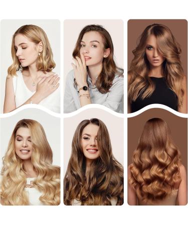 3 Barrel Curling Iron Wand - 1.25 Inch Ceramic Tourmaline Triple Barrel Hair Waver with Adjustable Temperature & LCD Display - Portable Rose Gold Crimper for Effortless Beach Waves - Buy Online on GoSupps.com