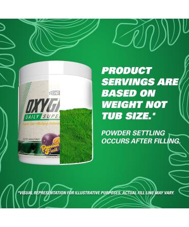 EHPlabs OxyGreens Super Greens Powder - Spirulina & Chlorella Superfood Green Juice Powder & Greens Supplements with Prebiotic Fibre Antioxidants & Immunity Support 30 Serves (Passionfruit) Passionfruit 30 Servings - Buy Online on GoSupps.com