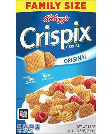 Breakfast Cereal Crispix Original Low Saturated Fat Family Size 18 oz Box Breakfast Cereal Crispix Original Low Saturated Fat Family Size 18 oz Box Breakfast Cereal Crispix Original Low Saturated Fat Family Size 18 oz Box - Buy Online on GoSupps.com