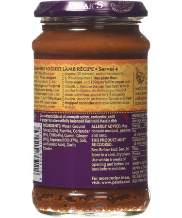 Patak's Kashmiri Masala Curry Spice Paste - Buy Online on GoSupps.com