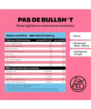 HOLY Hydration 'Strawberry Kiwi' | 50 Servings with Precious Electrolytes & Minerals | Moisturizing Drink | Vegan with 100% N - Buy Online on GoSupps.com