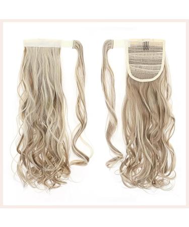 Tess Ponytail Extension - 40cm Ashblond Balayage Wavy Braid | 90g Long Hair Extension (#16P613) - Buy Online on GoSupps.com