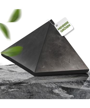 Buy Puraja Schungit Pyramid | Original Karelia | Polished | Fullerenes | Zazhoginskij Mine Certified | 10 cm (1-Pack) - International Shipping Available - Buy Online on GoSupps.com