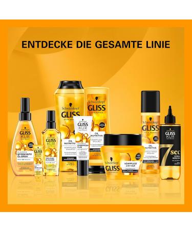 GLISS Express Repair Reneration Oil - 2 x 200 ml | Hair Care for Damaged Strain Hair | Heat Protection Up to 230 C - Buy Online on GoSupps.com