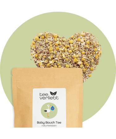 Teeverliebt Baby Belly Tea - 100% Natural Organic Herbal Tea for Babies & Children | Chamomile Fennel & Anise | 100g - Buy Online on GoSupps.com