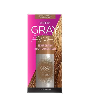 Everpro Gray Away Temporary Root Concealer Lightest Brown/Blond 1.5oz - Cover Gray Roots Instantly - Buy Online on GoSupps.com