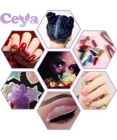Ceya 3.5oz Ultra Fine Black Glitter Powder for Slime, Resin Craft, Jewelry - 0.008mm - Festive Makeup & Wedding Cards - Buy Online on GoSupps.com