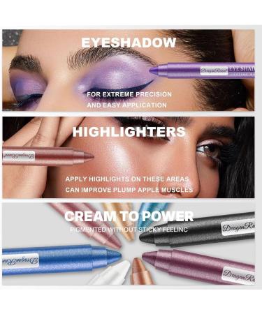  Beliky Girl 2 Pcs Crayon ombres paupi res Pearlescent Silkworm Crayon Lasting Waterproof and Not Blooming Shiny Pearlescent Eye Shadow Pen Set(Fog Purple&Pearly Purple) - Buy Online on GoSupps.com